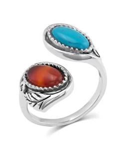 Montana Silversmiths Women's Earth And Sky Adjustable Ring