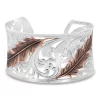 Montana Silversmiths Women's Heavenly Whisper Feather Cuff Bracelet