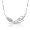 Montana Silversmiths Women's Turning Feather Necklace
