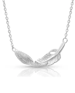 Montana Silversmiths Women's Turning Feather Necklace