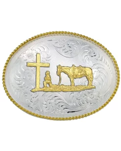 Montana Silversmiths Christian Cowboy Western Belt Buckle