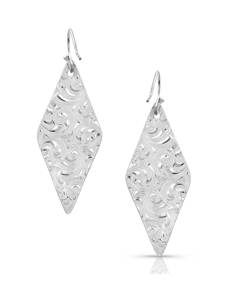 Montana Silversmiths Women's Two Tone Cactus Earrings 2 Montana Silversmiths Women's Two Tone Cactus Earrings - Image 2