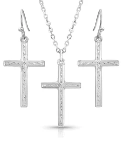 Montana Silversmiths Women's Gratitude Cross Jewelry Set