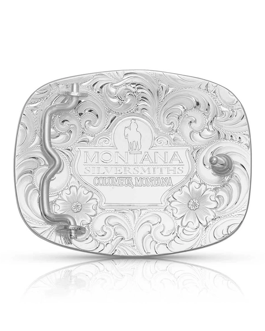 Montana Silversmiths Grand Cowboy Belt Buckle 2 Montana Silversmiths Grand Cowboy Belt Buckle - Image 2