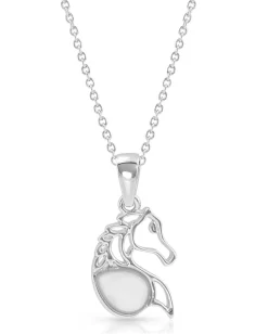 Montana Silversmiths Women's Equine Peace Necklace