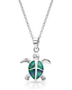 Montana Silversmiths Women's Turtle Love Pendant Necklace