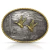 Montana Silversmiths On The Banks With Ducks Belt Buckle