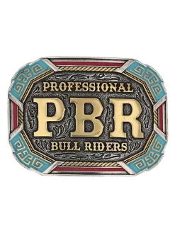 Montana Silversmiths PBR939 PBR Vibrant Riders Belt Buckle
