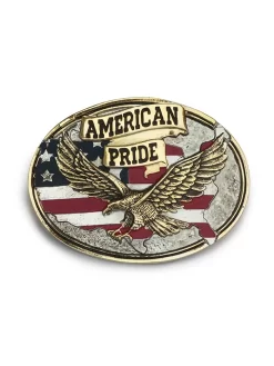 Montana Silversmiths 60806P American Pride Attitude Eagle Belt Buckle