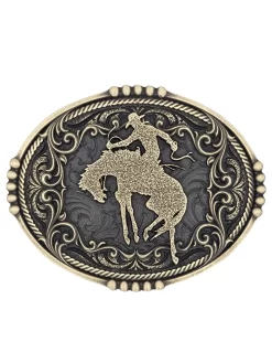 Montana Silversmiths A950 Bucking Bronc Attitude Buckle Bronze