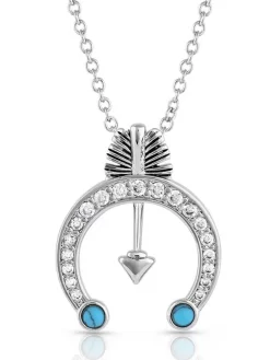 Montana Silversmiths NC5247 Womens Creating Your Luck Blossom Necklace Silver