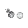 Montana Silversmiths Crystal Barbed Wire Stud Earrings