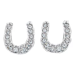 Montana Silversmiths Montana Silversmith Crystal Clear Stuck On Luck Post Earrings ER808