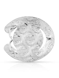 Montana Silversmiths 61375-642 Horse Head In Horseshoe Buckle Silver -Montana Silversmiths fa9mokby