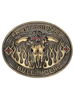 Montana Silversmiths PBR941 PBR Open Flames Belt Buckle