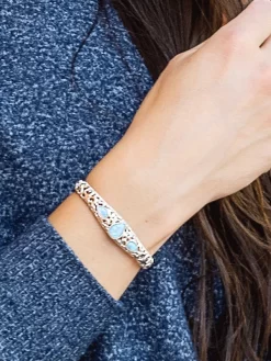 Montana Silversmiths BC5117 Womens Crystal Pools Cuff Bracelet Silver -Montana Silversmiths q5xl7u0v