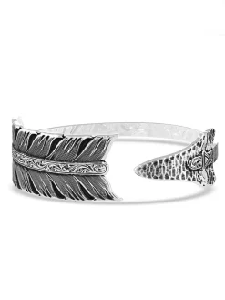 Montana Silversmiths BC4885 Womens Timber Ridge Arrow Cuff Bracelet Silver
