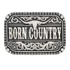 Montana Silversmiths A907 Born Country Attitude Buckle Silver