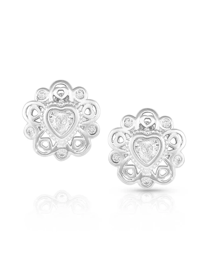 Montana Silversmiths Montana Silversmith ER5357 Womens Hidden Hearts Crystal Post Earrings Silver 1 Montana Silversmiths Montana Silversmith ER5357 Womens Hidden Hearts Crystal Post Earrings Silver