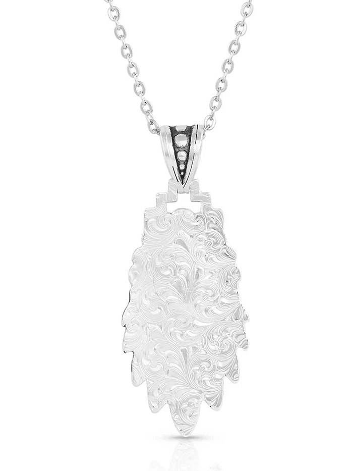 Montana Silversmiths NC5230 Womens Blue Spring Turquoise Necklace Silver 2 Montana Silversmiths NC5230 Womens Blue Spring Turquoise Necklace Silver - Image 2