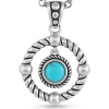 Montana Silversmiths NC5304 Womens Every Direction Turquoise Necklace Silver